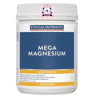 Ethical Nutrients Mega Magnesium Powder Citrus 450g(พรีออเดอร์)