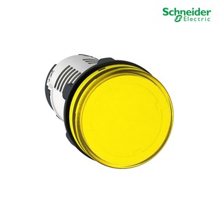 Schneider Electric -  ไพล็อทแลมป์ไฟแสดงสี แบบสีเหลืองชนิด LED แบบต่อตรงใช้กับไฟ 220/240 VAC_XB7EV05MP ที่ร้าน PlugOn