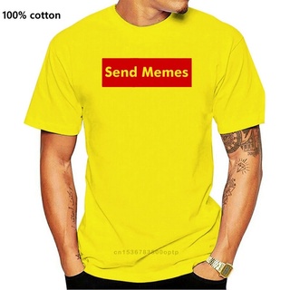 ขายดี!ขายดี เสื้อยืดลําลอง แขนสั้น พิมพ์ลาย SEND MEMES สไตล์คลาสสิก EGpgfe54AJbkge95S-5XL