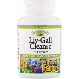 Natural Factors, Liv-Gall Cleanse, 90 Capsules ดูแลนิ่วในตับ