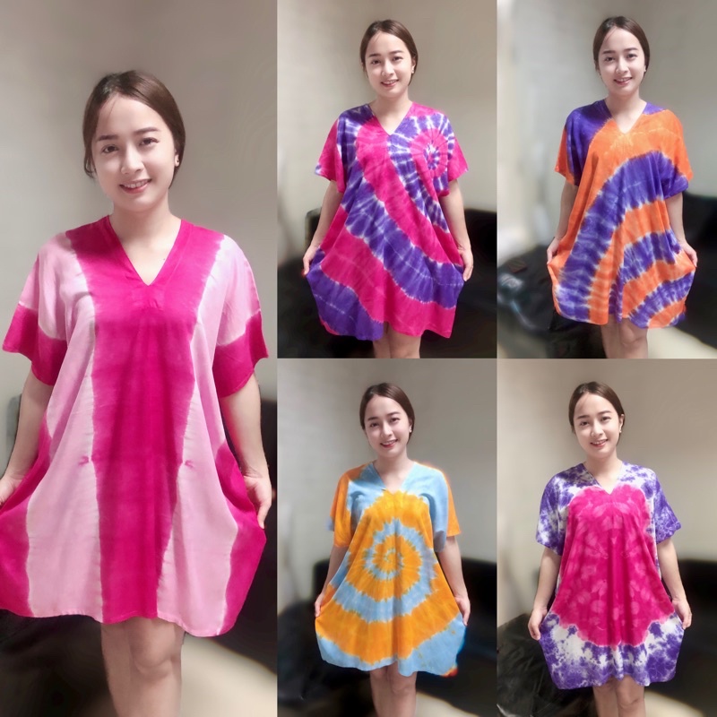 เสื้อมัดย้อม ตัวยาว โอเวอไซส์ หรือใส่เป็นมินิเดรสได้