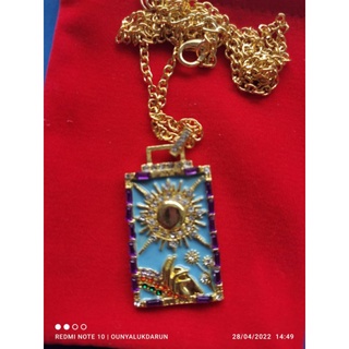 Tarot Lucky Charm จี้Zirconทอง 18K  ฟรีสร้อย จาก France