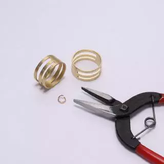 1-5ชิ้น แหวนเปิดปิดห่วงสแตนเลส/ทองแดง อุปกรณ์ช่วยทำเครื่องประดับ DIY เครื่องมือจัดแต่งห่วงอเนกประสงค์