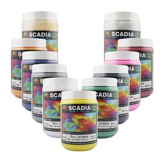 สีสกรีนเสื้อ สียาง สีทองยางลอย สีเงินยางลอย สีเงิน 1 กก. Scadia