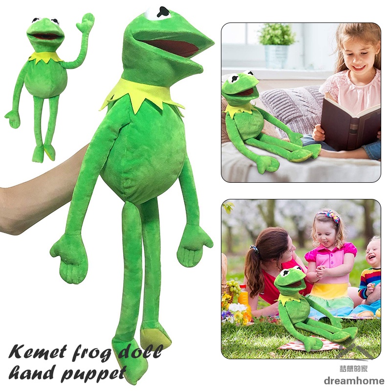 60ซม.Kermit Frog Doll Sesames Street Frog ตุ๊กตาของเล่นสําหรับเด็กบรรเทาความเครียด