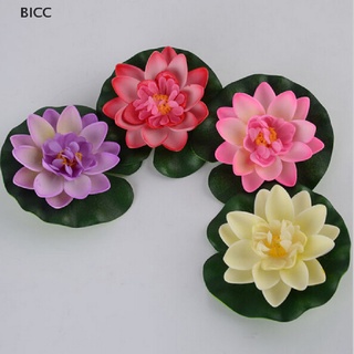 BI Hotsale DIY Artificial Water Lotus Floating Flower Fish Tank SPA Pool Plant Deco CC