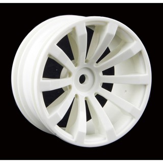 RC 4pcs Wheel Plastic Rim offset 6mm Fit HSP HPI 1:10 On-Road Car Tires 602