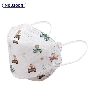 MOUSOON หน้ากาก KF94 เด็ก mask เด็ก แมสปิดจมูกเด็ก ลายการ์ตูน แพคละ10ชิ้น