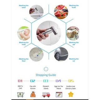 ชุดสายฉีดชำระ สแตนเลสแท้ (รุ่นประหยัดครบชุด) รุ่น HHS-007 สาย 201