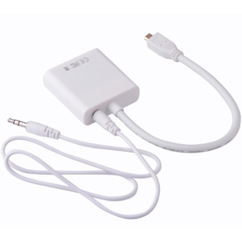 1080p Microhdmi Micro HDMI เป็น VGA หญิงวิดีโอสายเคเบิลอะแดปเตอร์แปลงสําหรับ Raspberry Pi/Ultrabook/แท็บเล็ต 1920x1200 - รูปที่ 3