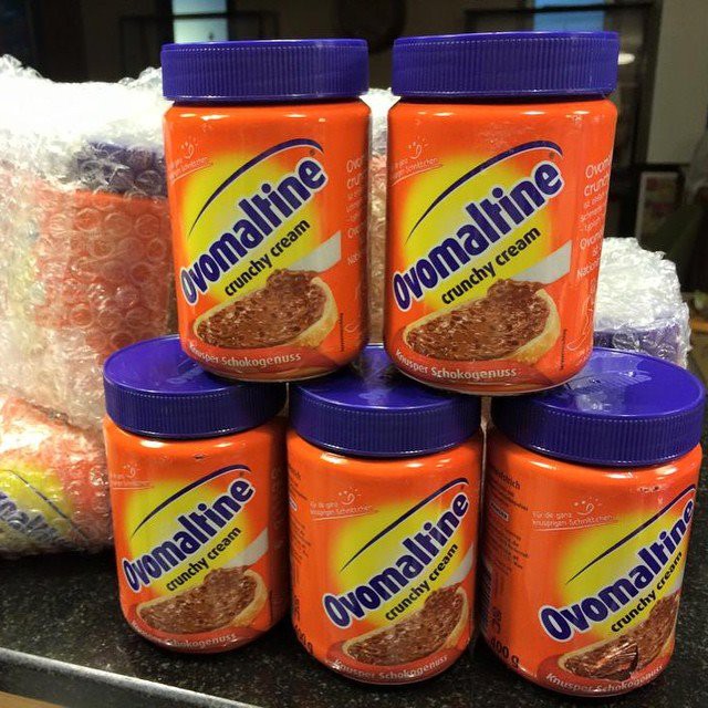 ส่งฟรี!!แยมโอวัลติน/โอวัลตินครันชี่ Ovomaltine crunchy cream (380 กรัม) ราคาพิเศษ 2ชิ้น