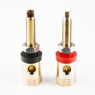 พร้อมส่ง* ปลั๊กขั้วต่อขยายเสียงลําโพง 2 คู่