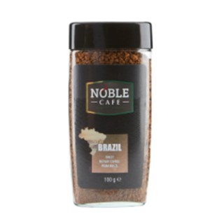 Noble Cafe Brazil Instant Coffee 100g.โนเบิลคาเฟ่บราซิลกาแฟสำเร็จรูป 100กรัม