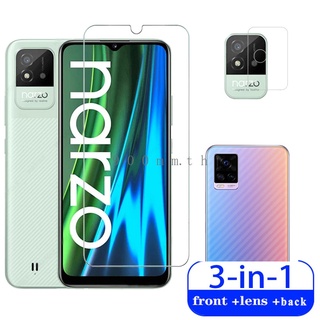 ฟิล์มกระจกนิรภัย ป้องกันหน้าจอ HD 9H 3-in-1 สำหรับ Realme Narzo 50i 50A 30A 20 20A 10 7 7i Pro C17 C15 C11