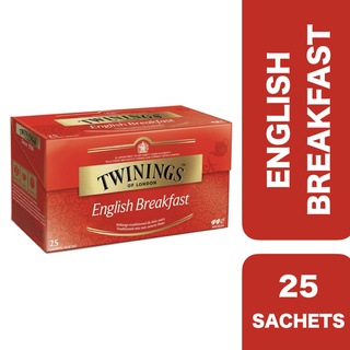 Twinings English Breakfast Tea 25 Bags ++ ทไวนิงส์ ชาอิงลิชเบรคฟาสต์ 25 ถุง