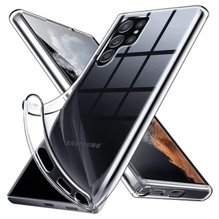 เคสใส เคสสีดำ กันกระแทก ซัมซุง เอส22 เอส22พลัส เอส22อุลตร้า Tpu Soft Case For Samsung Galaxy S22 / S22+ / S22 Ultra