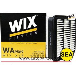 ไส้กรองอากาศ WIX สำหรับ MITSUBISHI TRITON 2.5/3.2 WA9589 (1ชิ้น)