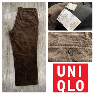 กางเกงลูกฟูกทรงลุงวินเทจ Uniqlo