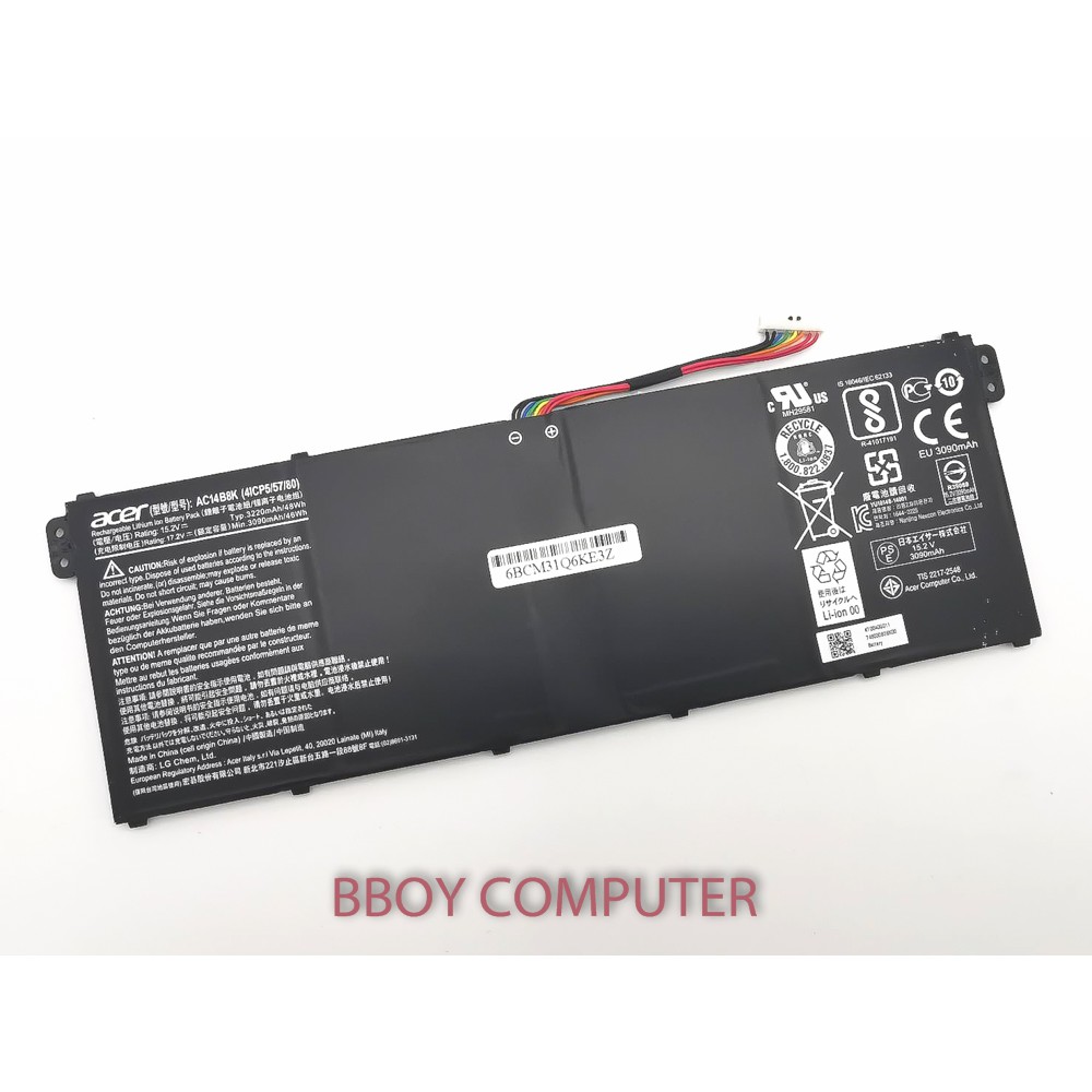 ACER Battery แบตเตอรี่  Aspire NITRO 5 an515-51 an515-52 V3-111 ES1-511 E5-771G P276 AC14B8K AC14B3K