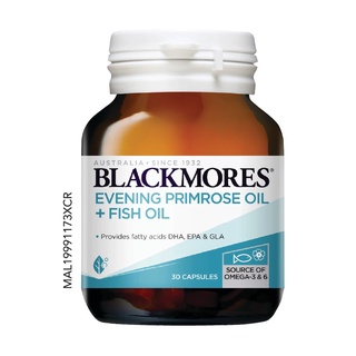 Blackmores Evening Primrose Oil + Fish Oil 30 Cap. แบลคมอร์ส