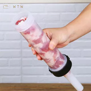 หัวเปลี่ยน3ขนาด อุปกรณ์ทำใส้อั่ว อัดไส้กรอกพร้อม กระบอกอัดไส้กรอก Kitchen Tool
