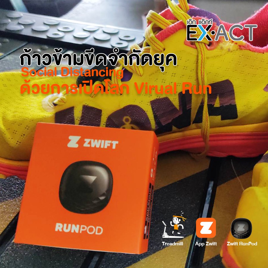 Zwift RunPod Censor FootPod Virtual Run
