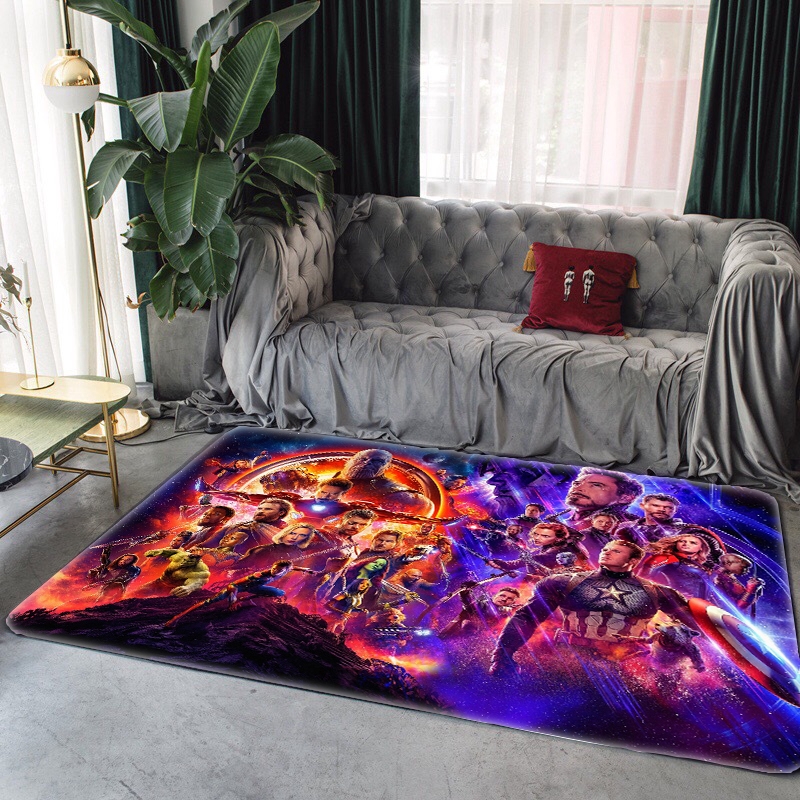 Spot Hot Sale Marvel Captain Marvel Iron Man Avengers Floor Mat Living ...