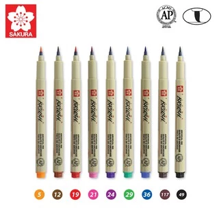 SAKURA (ซากุระ) ปากกาพิกม่า ปากกาหัวพู่กัน (Pigma Brush) รหัส XSDK