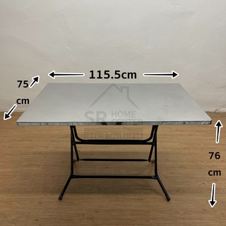 โต๊ะพับหน้าสแตนเลส 3/4ฟุต
