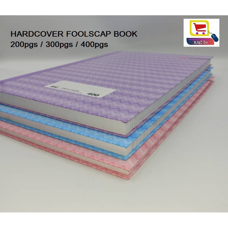 HARDCOVER FOOLSCAP BOOK F4 (200PAGES/300PAGES/400PAGES)