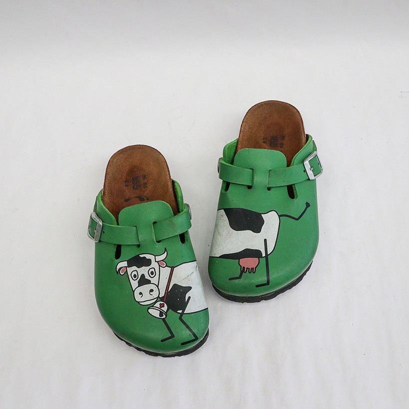 รองเท้า BIRKI'S by Birkenstock Boston WOODBY - COW GREEN