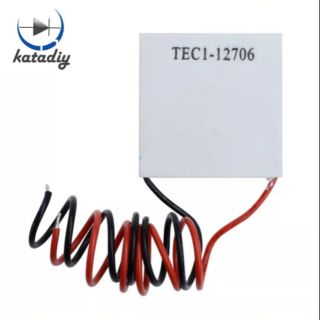 TEC1-12706 แผ่นทำความเย็น Peltier 12V 6A เทอร์โมอิเล็กทริค คูลเลอร์ เพียวเทียน  TEC Thermoelectric Cooler Peltier 12 V