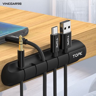 🔴VINE TOPK Desktop Wire Organizer Charging Cord Cable Clamp Winder