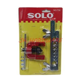 Solo No.758 ชุดบานแป๊บ ชุดบานท่อทองแดง ชุดบานแฟร์ ชุดบานท่อแอร์ ชุดบานแป๊บเบรค Flaring Tool Set