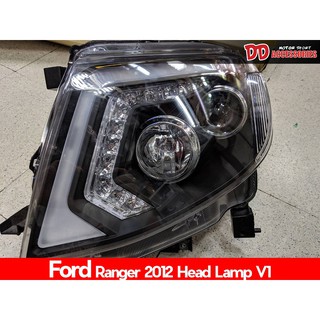 ไฟหน้า Ford ranger 2012-2014 V1 led bar