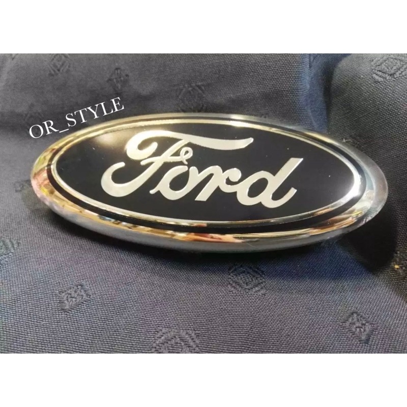 โลโก้ FORD ฟอร์ด สีน้ำเงิน ต้องแกะของเก่าออกก่อนติดตั้ง ไม่สามารถครอบทับได้