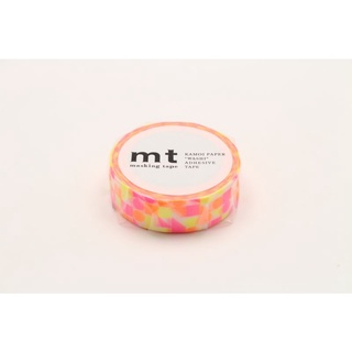 mt masking tape maru sankaku shikaku pink (MT01D297) / เทปตกแต่งวาชิ ลาย maru sankaku shikaku pink  ประเทศญี่ปุ่น