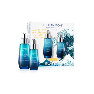 [VALUE SET] BIOTHERM LIFE PLANKTON™ ELIXIR DUO SET ไบโอเธิร์ม ไลฟ์ แพลงตอน อีลิเซียร์ ดูโอ้ ซัมเมอร์ เซ็ต เซรั่มเพื่อผิวอ่อนเยาว์ 80ML ชุดเซ็ต