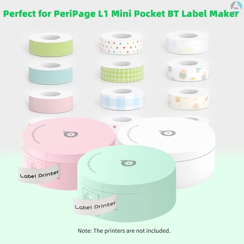 Label Sticker Tape สําหรับเครื่องพิมพ์ฉลาก Peripage L1 (รีฟิลสติ๊กเกอร์ฉลากเท่านั้น-ไม่มีเครื่องพิมพ