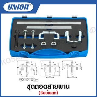 Unior ชุดถอดสายพาน ริบบ์เบลท์ รุ่น 2208 (Ribbed driver pulley puller)