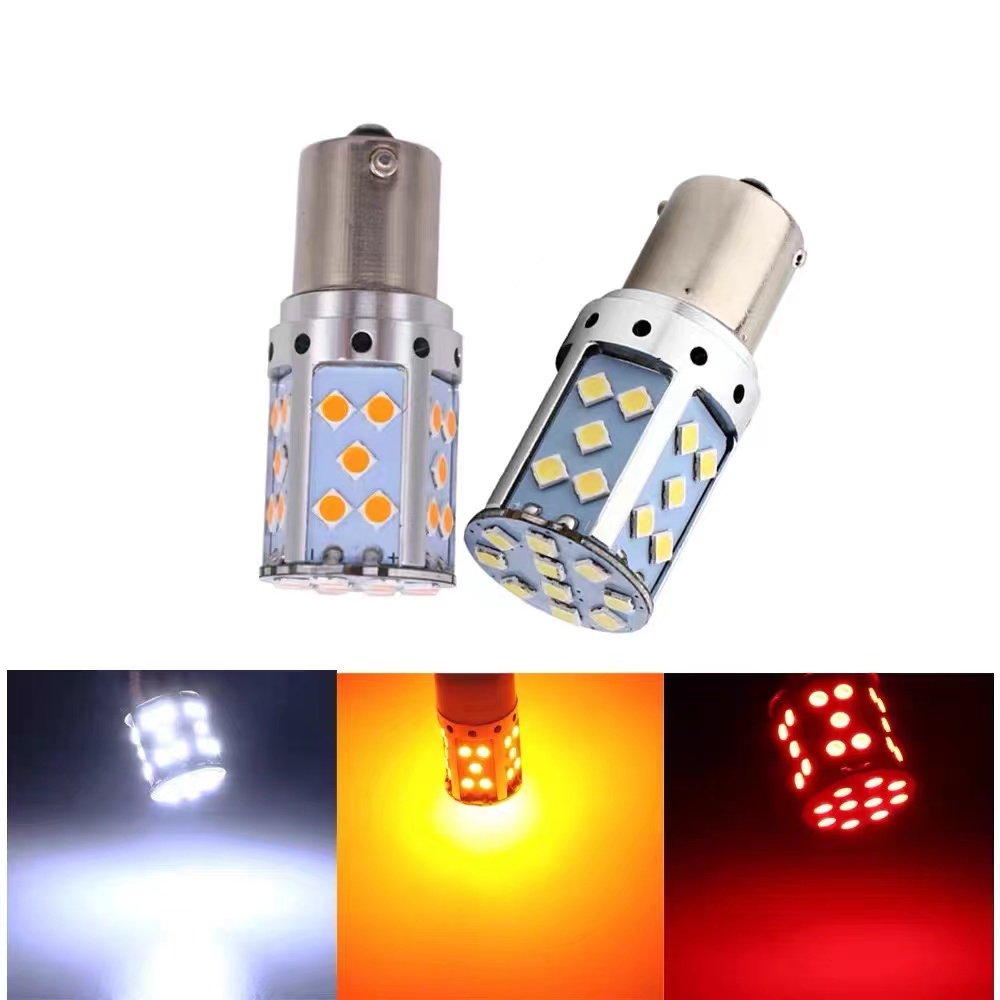 (พร้อมส่ง)ไฟเบรค ไฟเลี้ยว ไฟถอย LED ขั้วบิด 1157 1156 T20  BAY15D 35ชิพ SMD 3030 ความสว่างสูง(1หลอด)