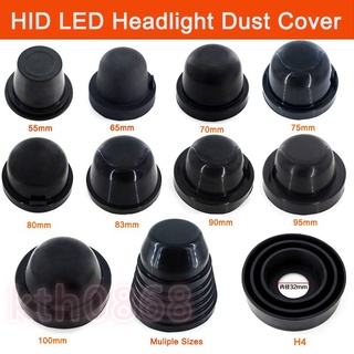 ฝาครอบไฟหน้ารถยนต์ LED HID ทรงกลม ป้องกันฝุ่น กันน้ํา คุณภาพสูง H1 H4 H7 H11 9006