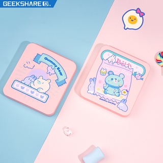 Geekshare Gummy Bear กล่องเก็บการ์ดเกม แบบแม่เหล็ก ความจุขนาดใหญ่ สําหรับ Nintendo Switch