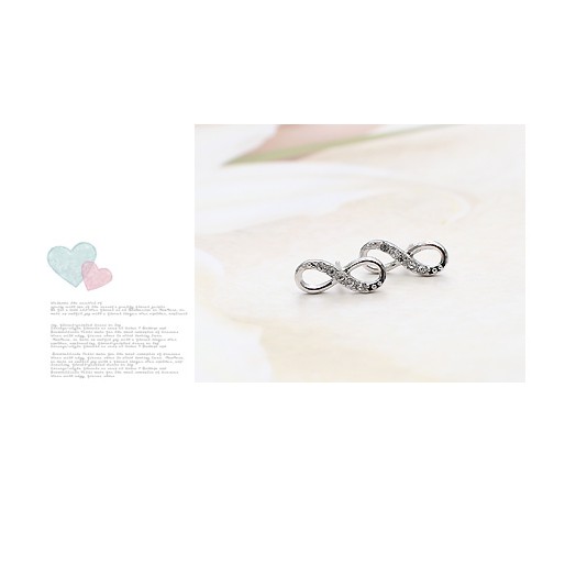 INFINITE MOEBIUS STYLE ASMAMA EARRINGS (สีเงิน)