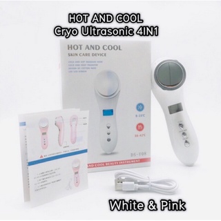 🔥 เครื่องนวดหน้าไร้สายไครโอร้อน-เย็น Cryo Ultrasonic 4IN1 [สินค้าพร้อมส่งทันที]