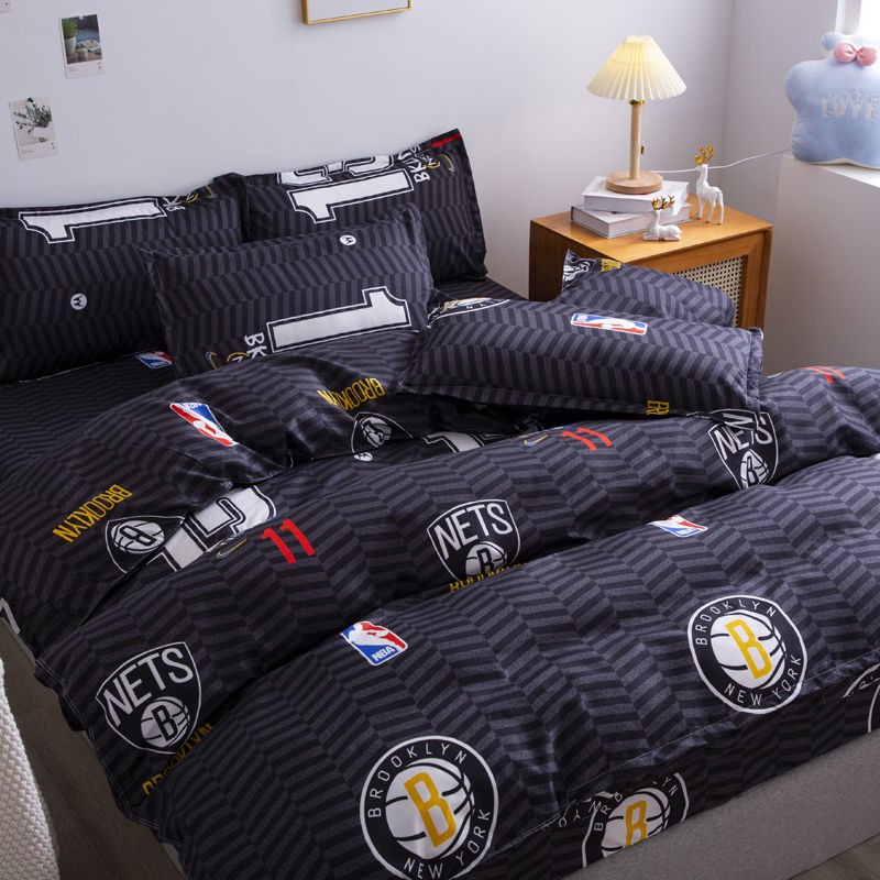 Nba Brooklyn Nets 4pcs Bedding Set, What Size Is A Queen Bed Quilt