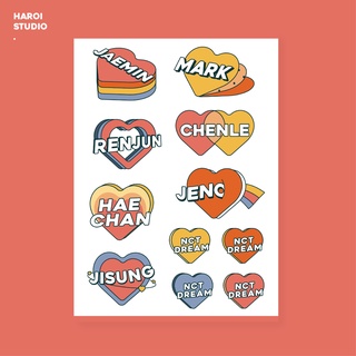 HAROI STUDIO - A6 NCY DREAM MY HEART STICKER