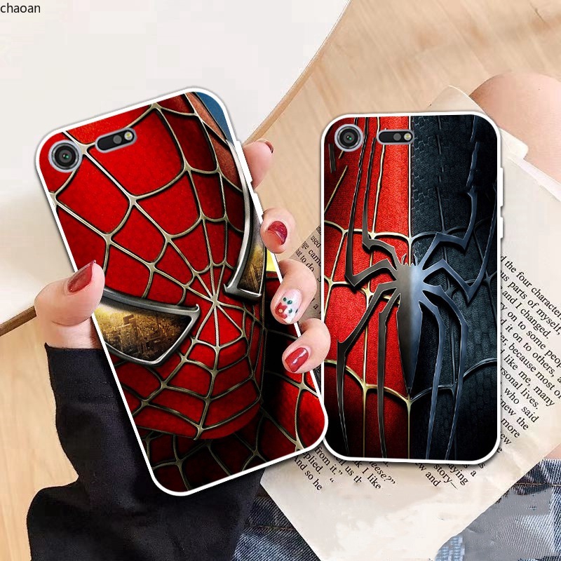 Sony Xperia Z3 Z5 XZ1 XZ2 XZ Premium XZ3 XZ4 Compact Spiderman pattern-4 Soft Silicon Case Cover