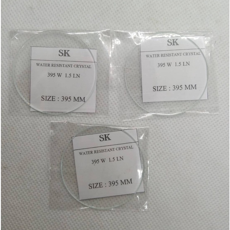 กระจกนาฬิกาข้อมือ หนา 1.5 mm เบอร์ 260-400  กระจกแบน