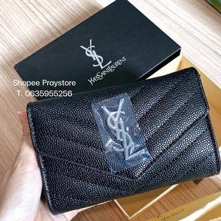 ปล่อยต่อกระเป๋า Crossbody ใบสั้นสีดำ แฟชั่น YSL